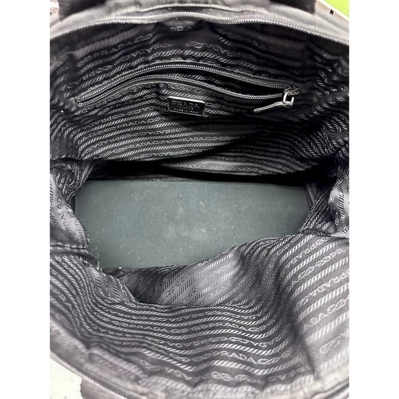 Vintage Prada Tessuto Nylon Handbag Large Lock/Key Sport Authenticity Card - Picture 5 of 10